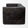 Stinson II 91' Black Leather Three Seater Sofa thumbnail 5