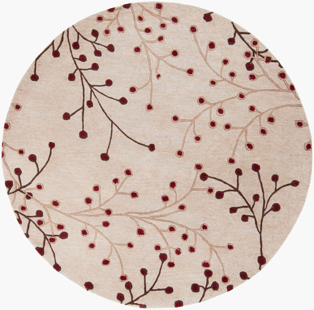 Athena Handmade Rug, by Surya, 6' length x 6' width