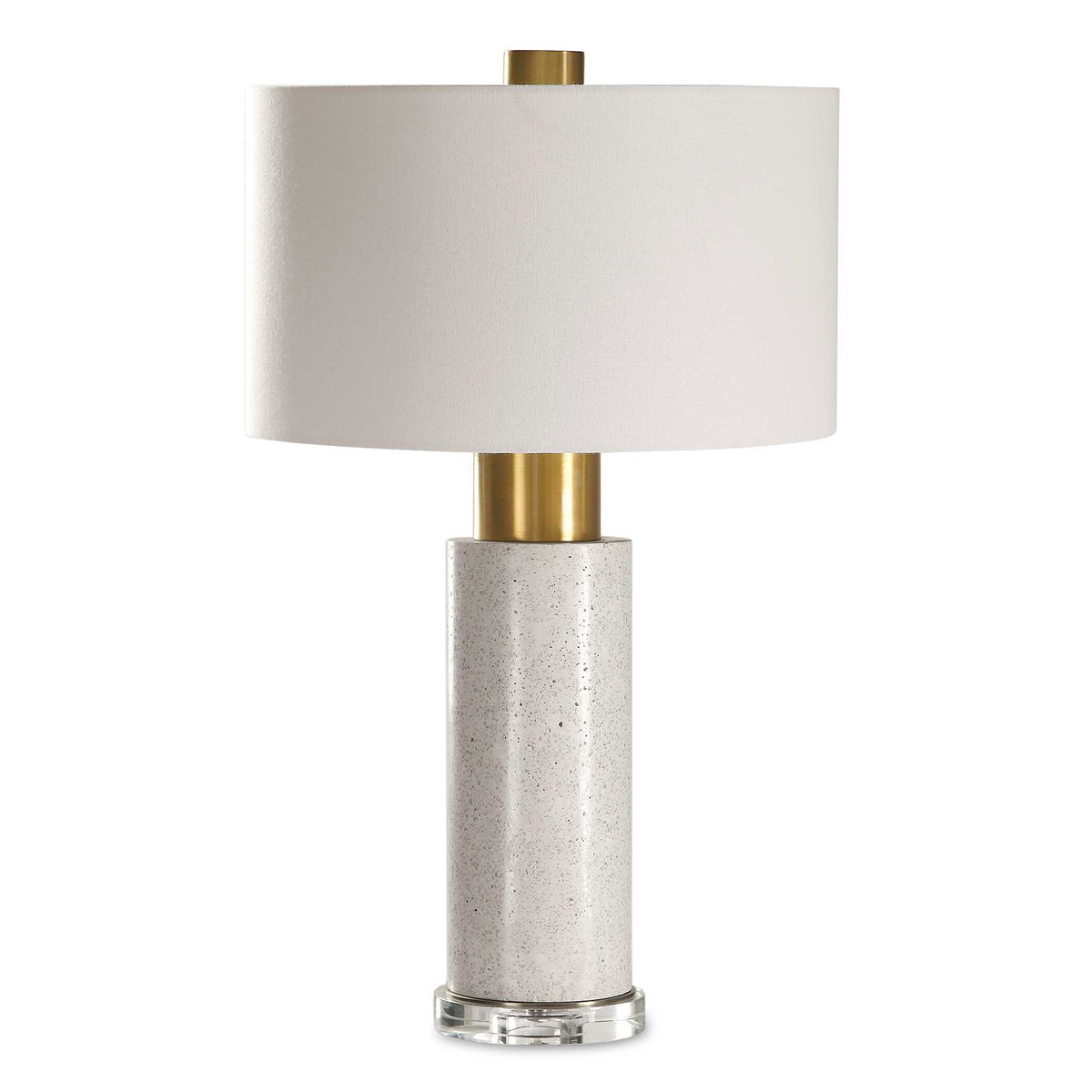 Vaeshon Concrete Table Lamp, by Uttermost, 18" width x 29.5" height x 18" depth View 1