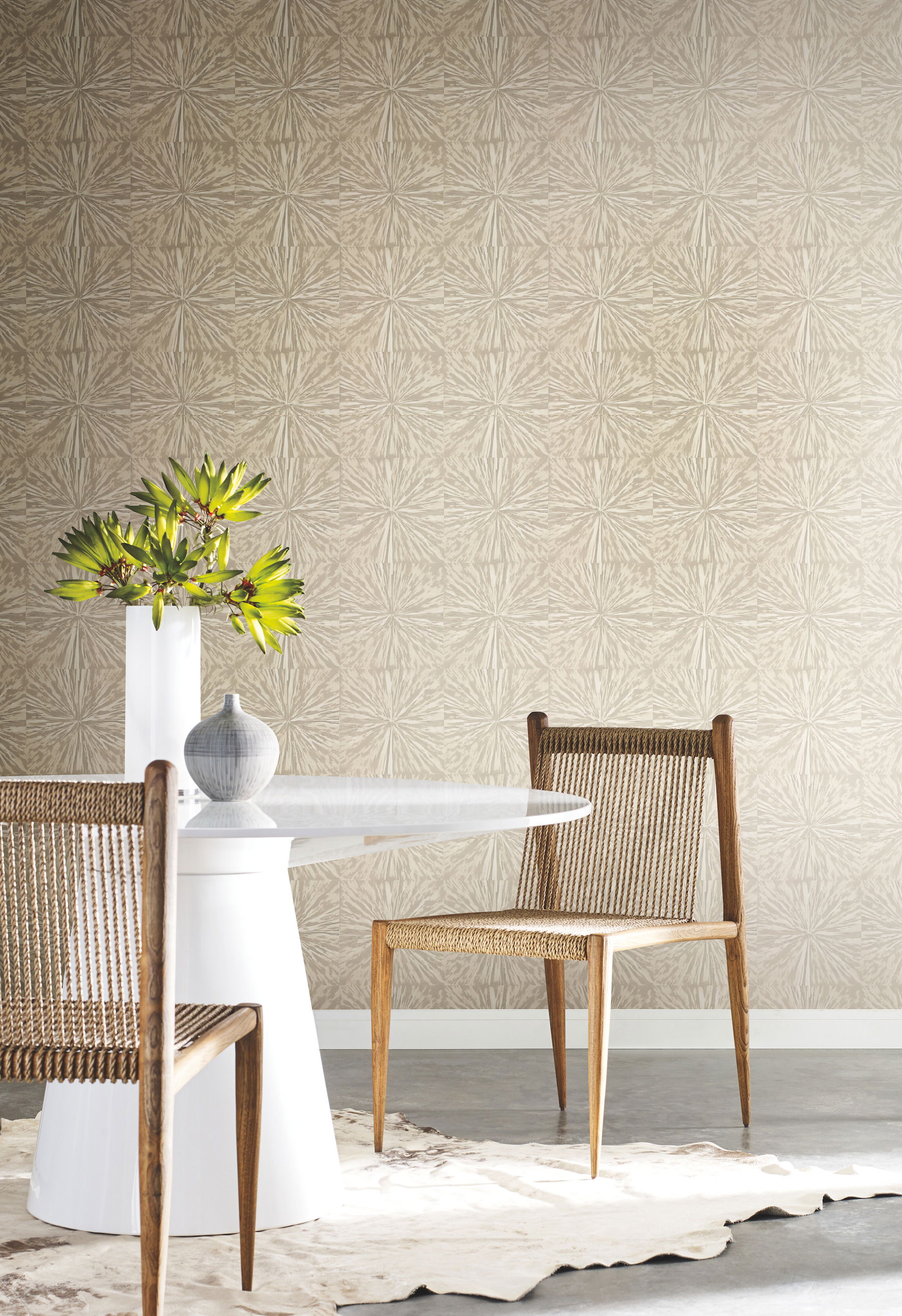 Squareburst Light Gold Wallpaper large image 
