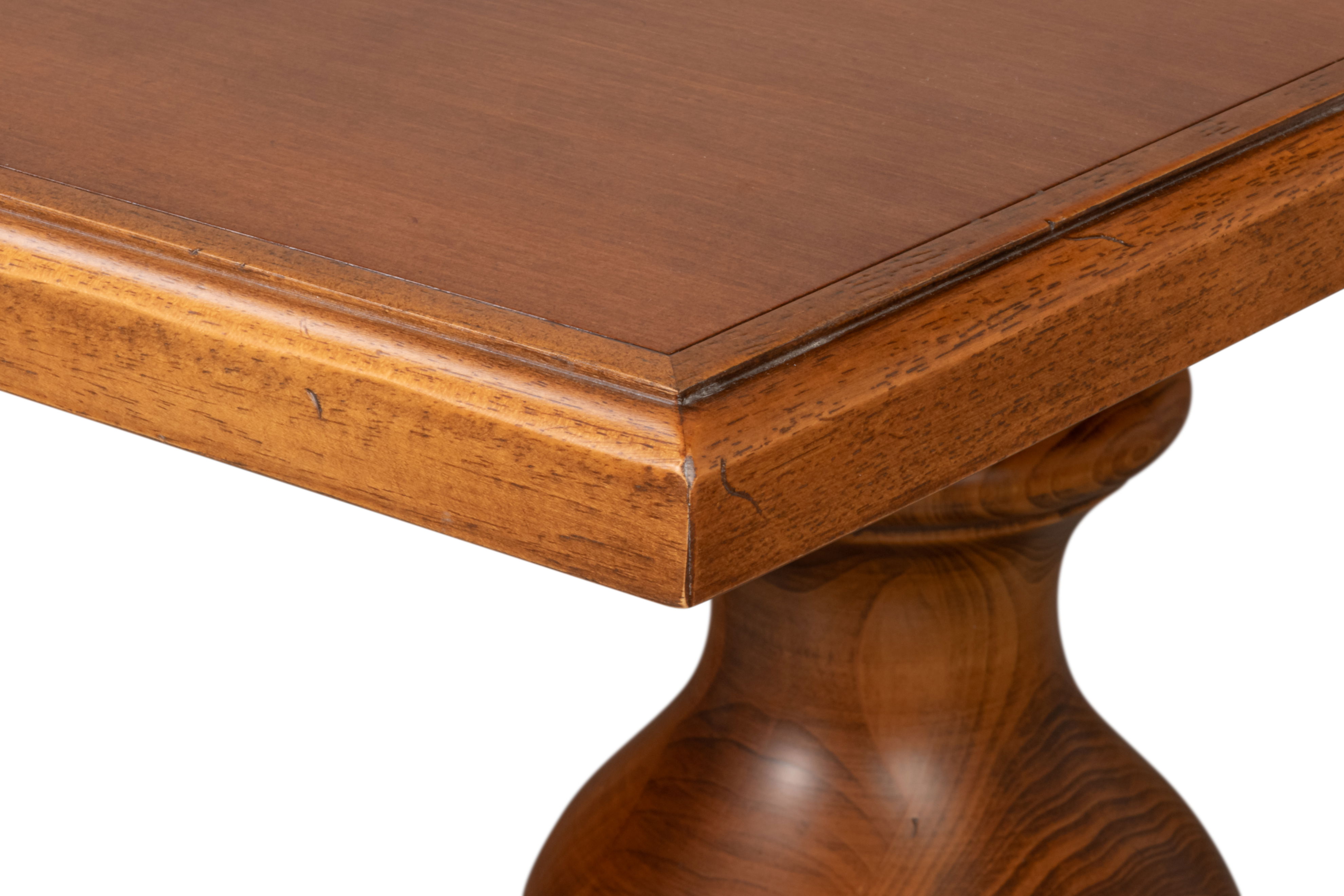 Lionisio Trestle Table, Noce Antica, Dining Table by Sarreid, 84" length x 41" width x 30" height View 4