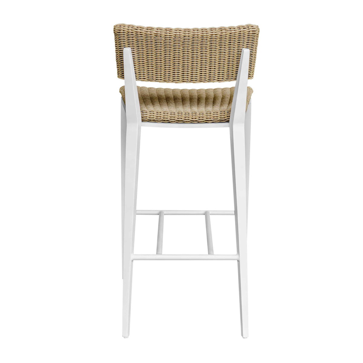 Calbas White Outdoor Bar Stool, Furniture by Uttermost, 19.75" width x 42.25" height x 22.6" depth View 8