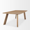 Welborn 84'L x 42'W Rectangular Dining Table | Modern | Light Brown Wood | Seats 8, by Mercana, 84" length x 42" width x 30" height thumbnail 6