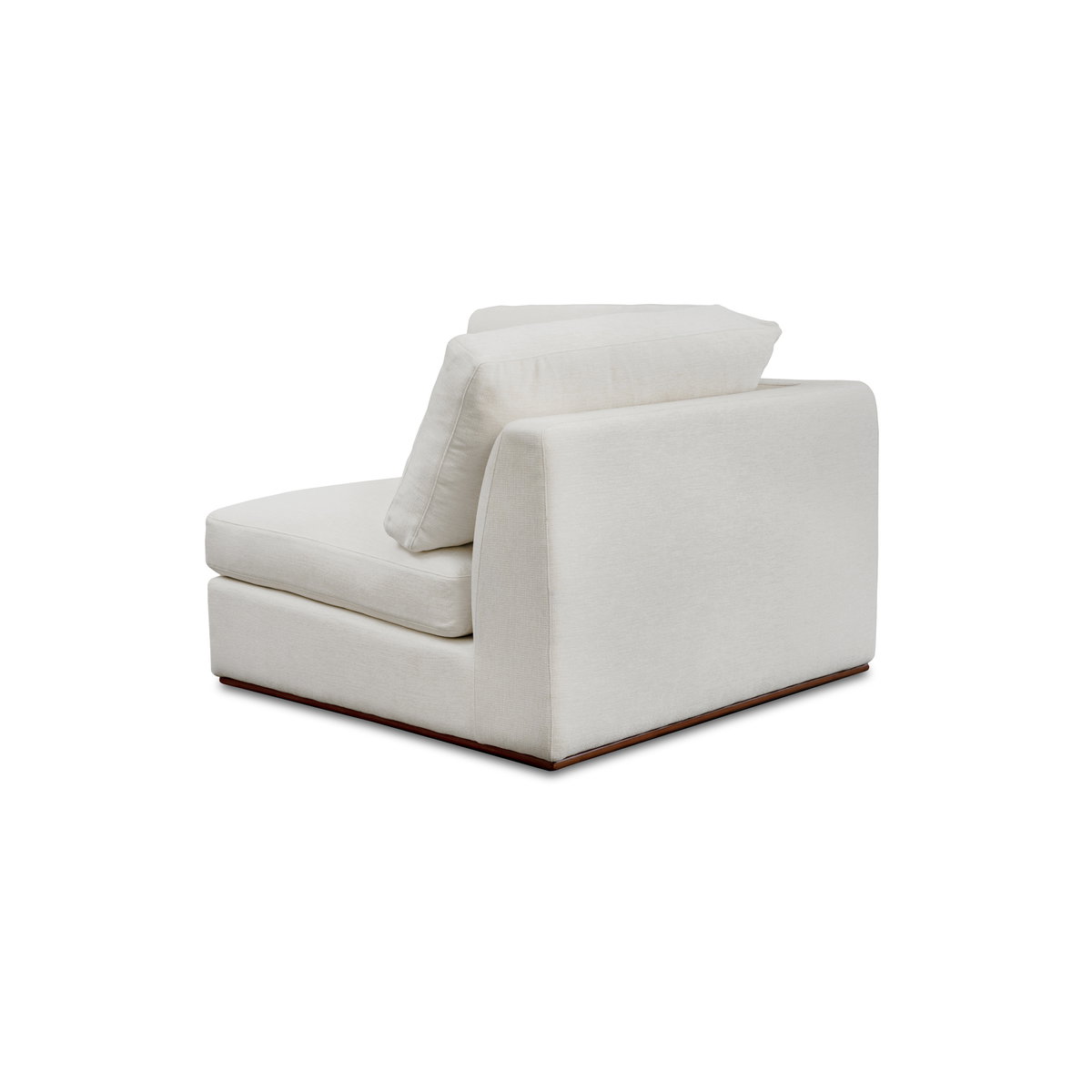 Rue Corner Chair Off White, Sectional Sofa by Moe's Home, 40.6" width x 23.6" height x 40.6" depth View 2