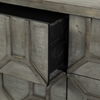 Genevieve II 70x15.8 Gray Fir Veneer with Gold Metal Frame Base 9 Drawer Sideboard thumbnail 9