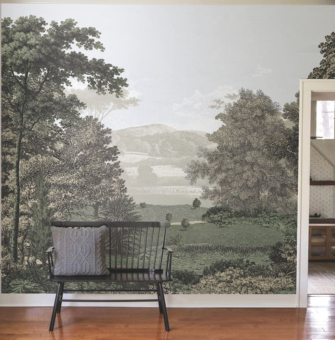 Scenic Pastures Morning Light Peel & Stick Mural