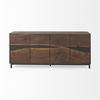 Hemlock 69L x 18W x 30H Brown Wood Sideboard thumbnail 3