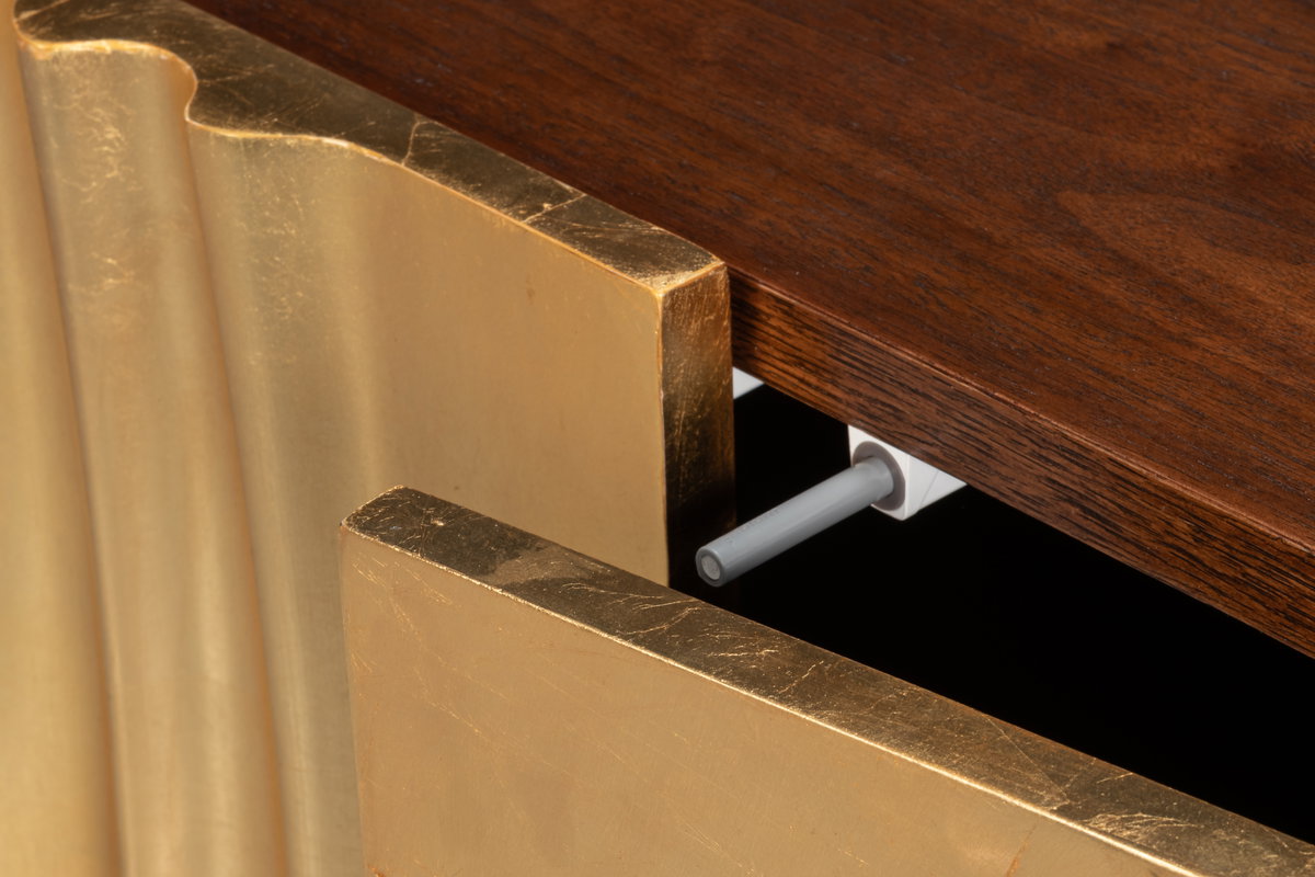 Capriole Credenza, by Sarreid, 1'8" length x 7'2" width x 3' height View 12