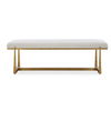 Midas Antique Gold Bench, Furniture by Uttermost, 60" width x 19.5" height x 18" depth thumbnail 1