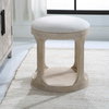 Dennen Oak Ottoman, by Uttermost, 18" width x 20.5" height x 18" depth thumbnail 4
