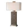 Canfield Coffee Bronze Table Lamp, by Uttermost, 1'5" width x 2'8.25" height x 10" depth thumbnail 1