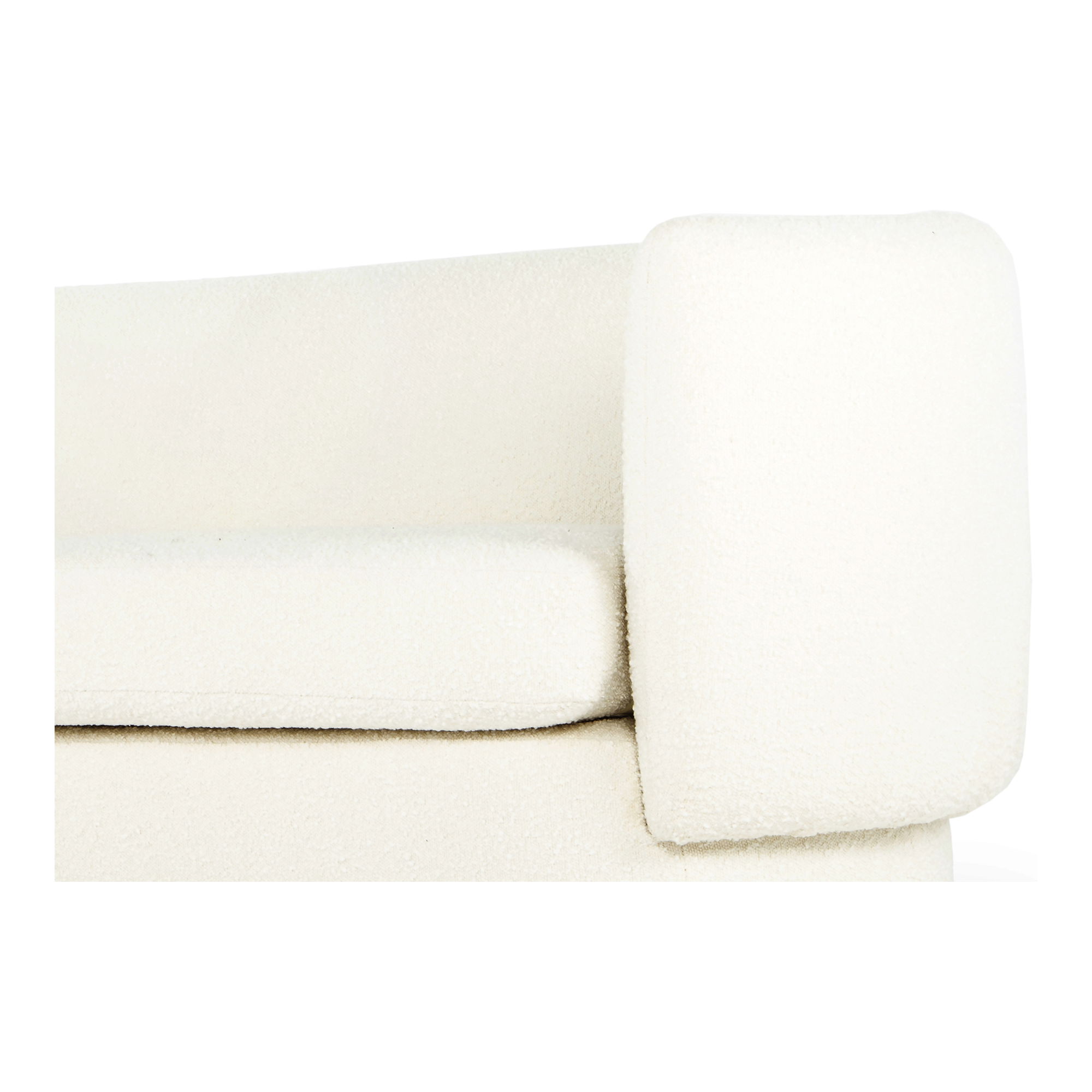 Koba Sofa Maya White, Sofas & Sectional by Moe's Home, 83.75" width x 29.5" height x 33.75" depth View 6