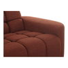 Roman L-shaped Sectional Rust, Sectional Sofa by Moe's Home, 118" width x 26.5" height x 118" depth thumbnail 6