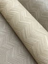 Raised Chevron Taupe Wallpaper, by York Wall, 33' length x 1'8.9" width x 0.02" depth thumbnail 3