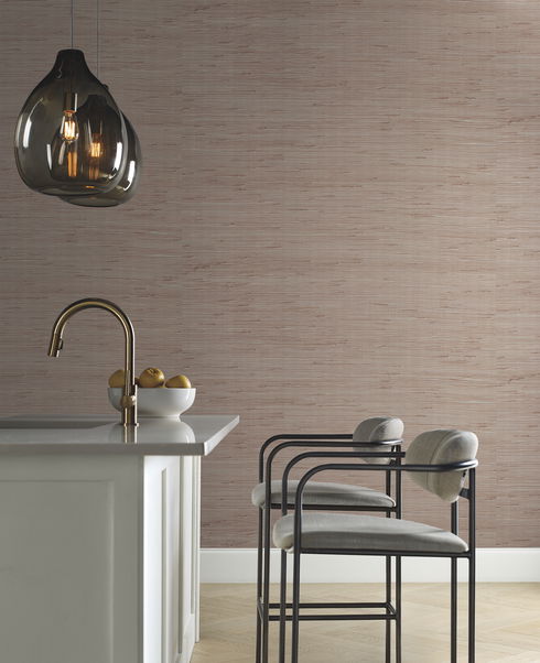 Jute Silver & Tan Metallic Wallpaper