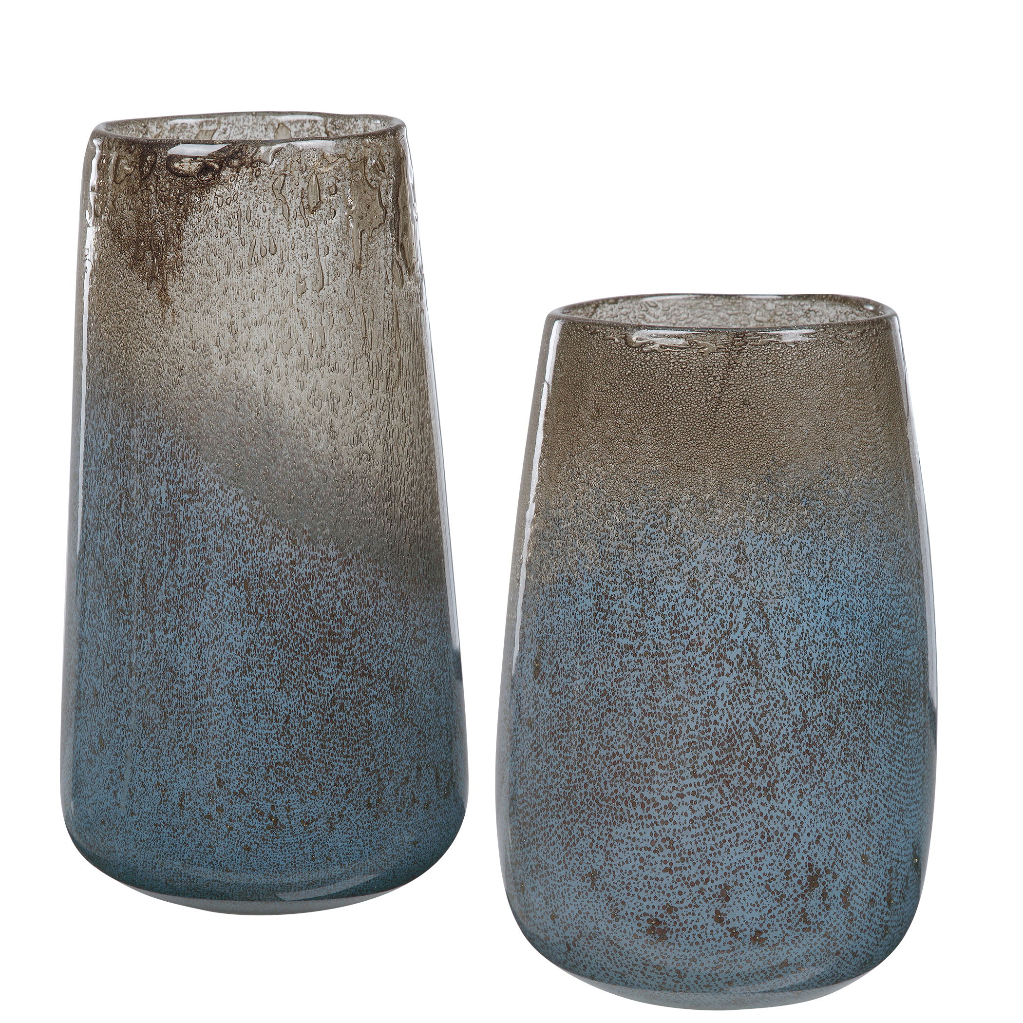 Ione Seeded Glass Vases Set/2 large image 