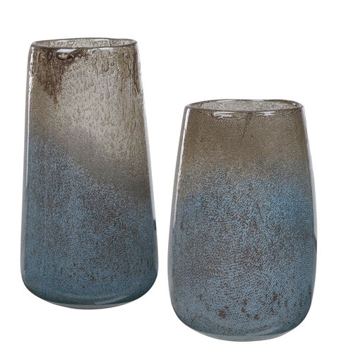 Ione Seeded Glass Vases Set/2