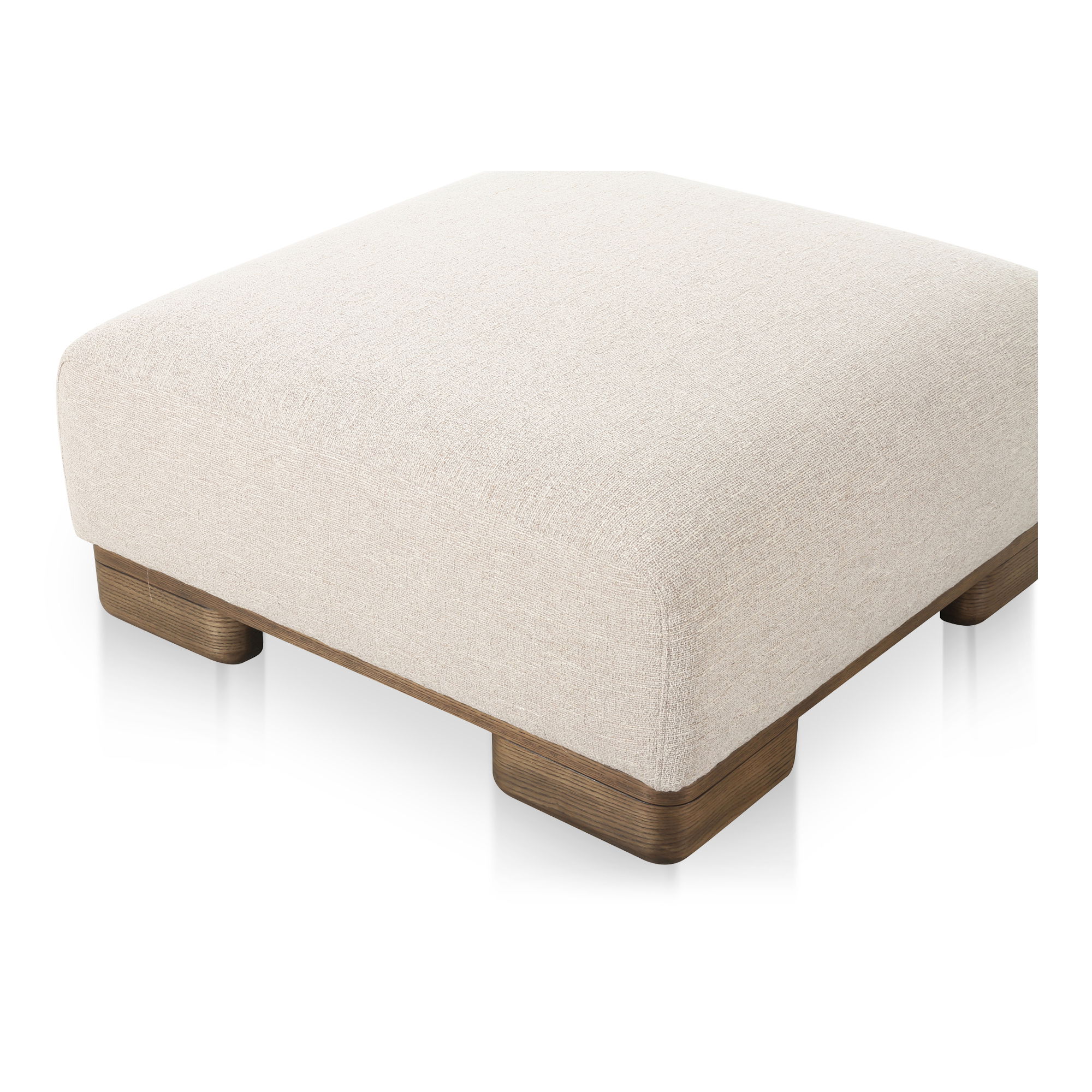 June Ottoman Oatmeal, by Moe's Home, 35" width x 16.5" height x 35" depth View 3