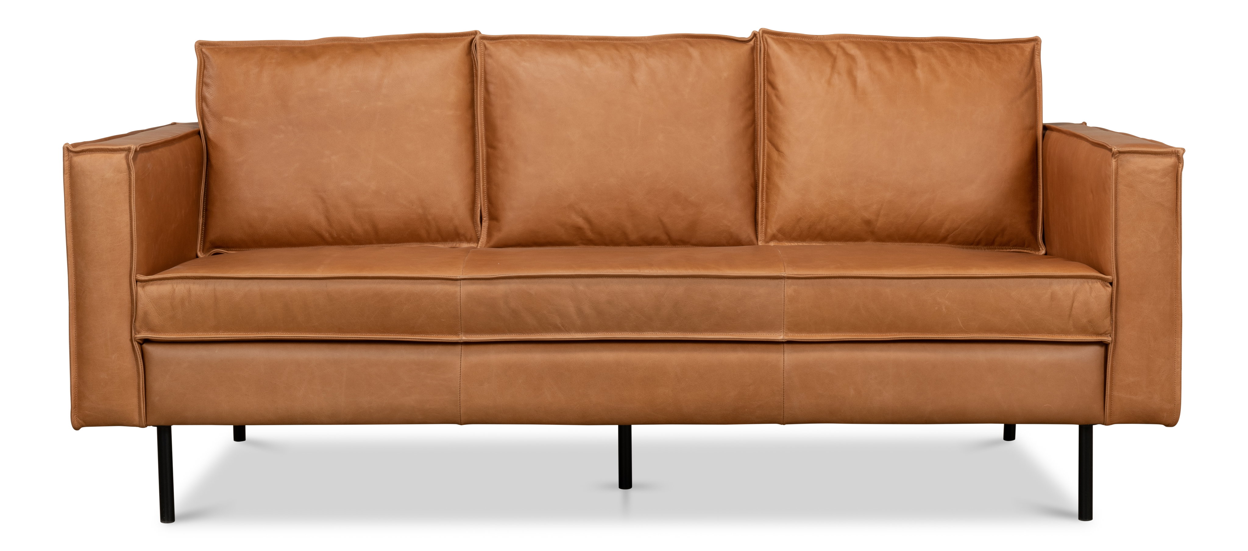 Esprit Leather Sofa, Sofas & Sectional by Sarreid, 74" length x 33" width x 32" height View 9