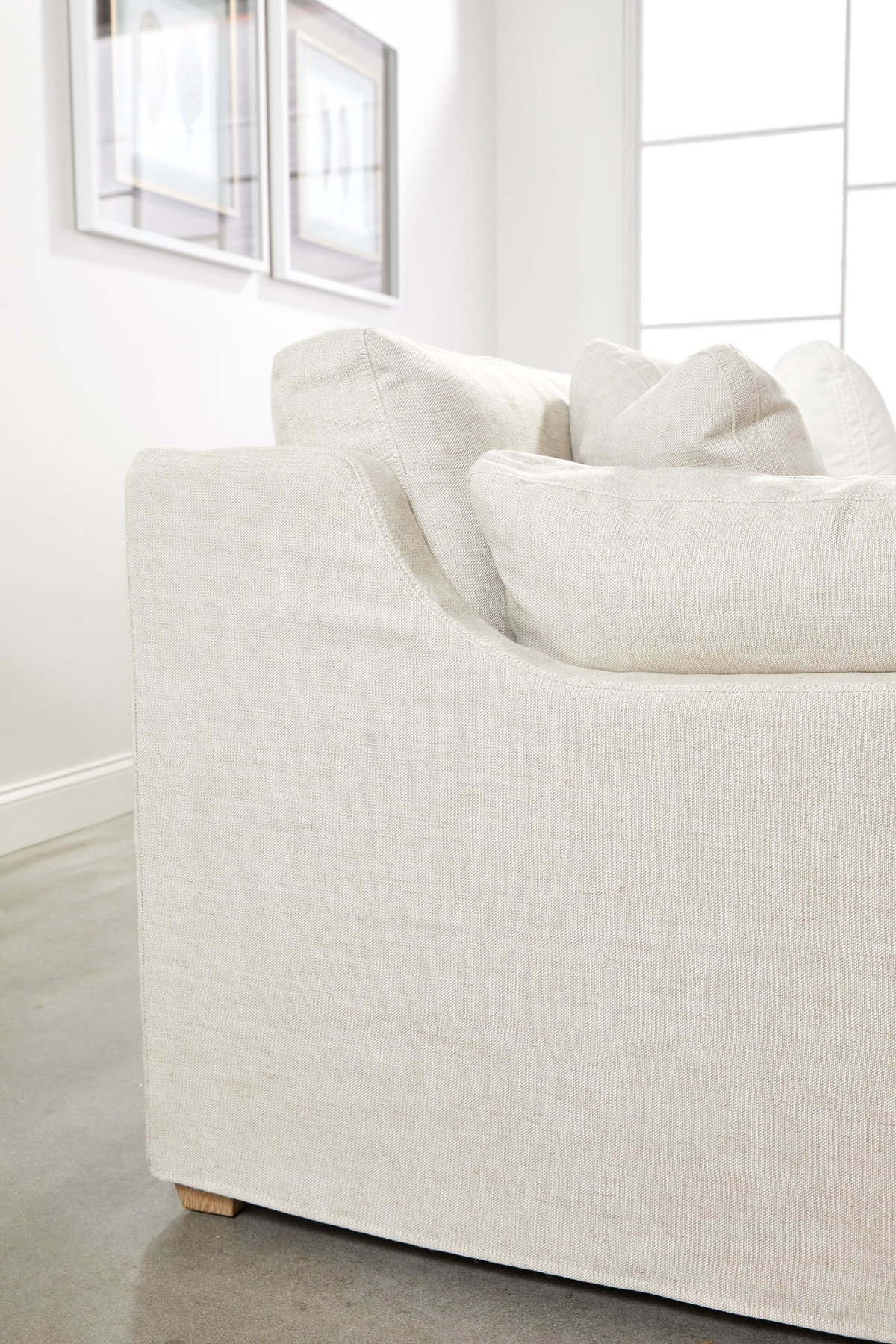 Lena Modular Slipcover 2-Seat Left Slope Arm Sofa, Seating by Essentials for Living, 70" width x 34" height x 39.5" depth View 8