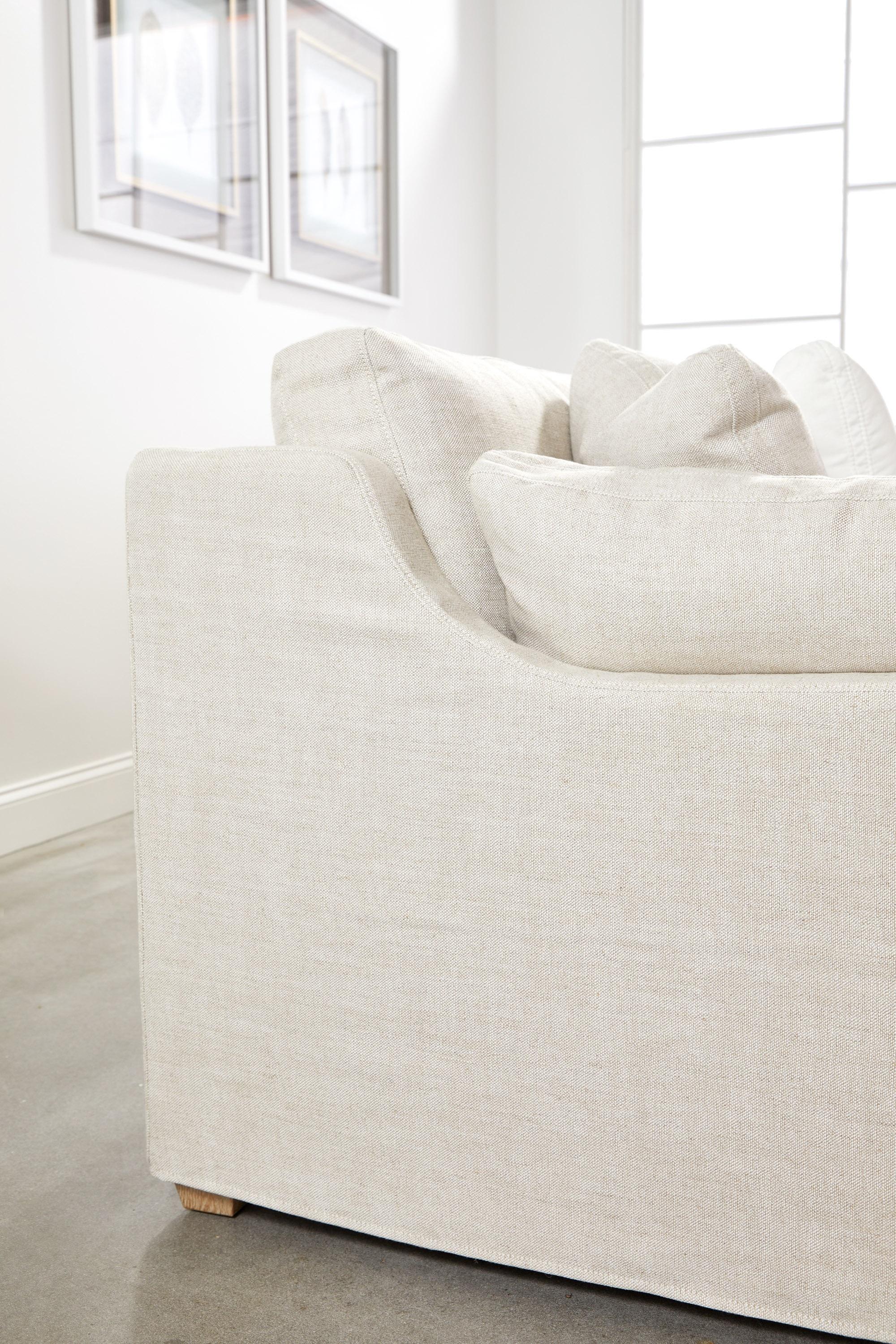 Lena Modular Slipcover 2-Seat Left Slope Arm Sofa Lena Modular Slipcover 2-Seat Left Slope Arm Sofa large image