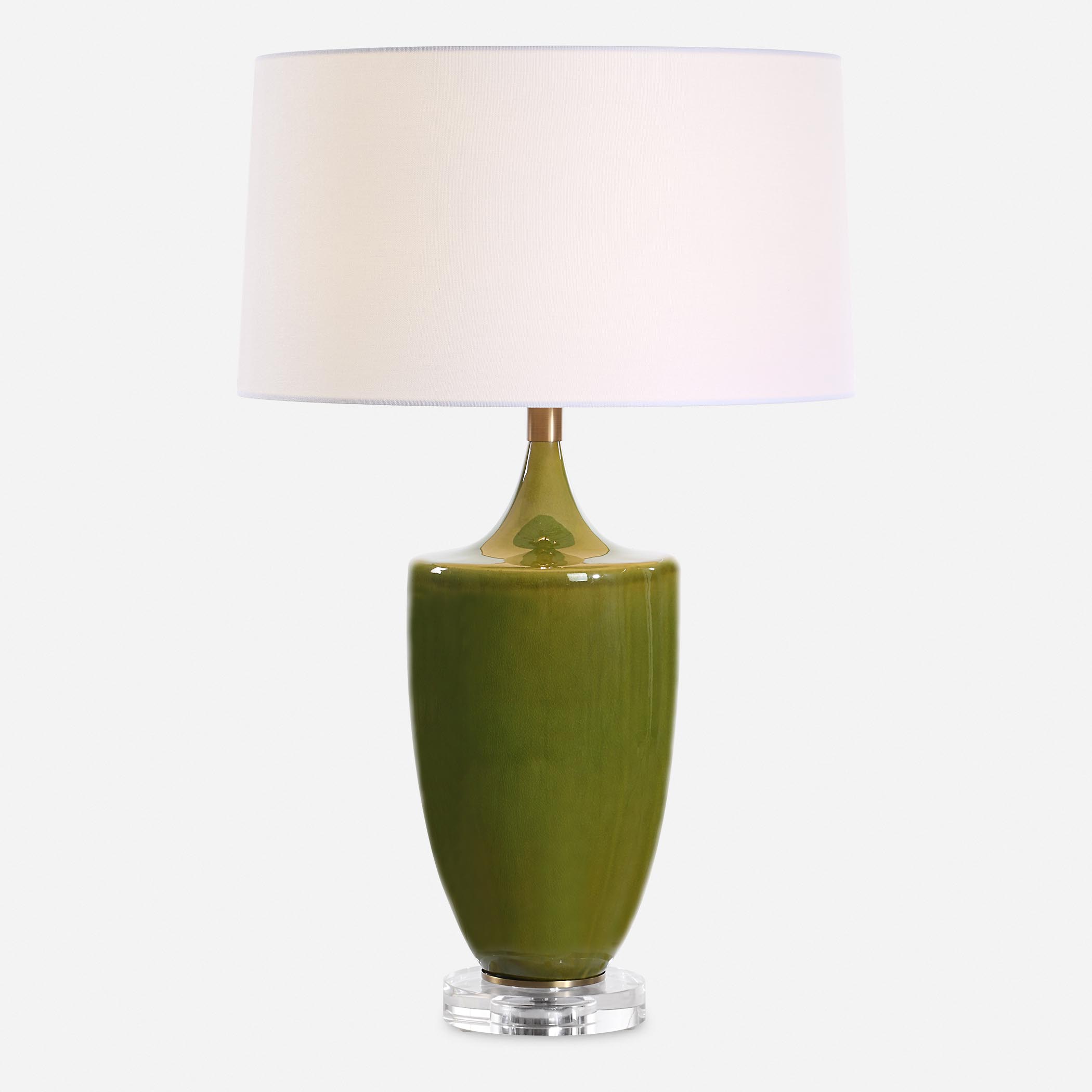 Adela Moss Green Table Lamp large image 