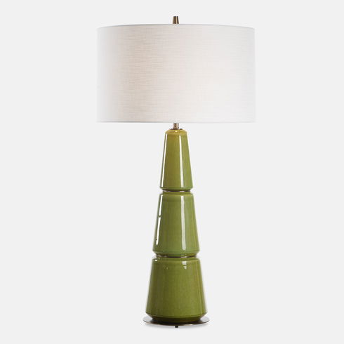 Mendell Moss Green Table Lamp