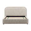 Agi Bed Queen Beige, by Dovetail, 72.5" width x 43" height x 89" depth thumbnail 2