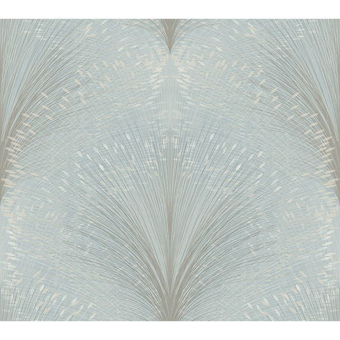 Papyrus Plume Sky Blue Wallpaper