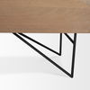 Darwin Light Brown Wooden 4 Door with 2 Shelves Sideboard thumbnail 10
