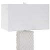 Pillar White Marble Table Lamp thumbnail 6