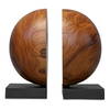 Teak And Noir Bookends Set/2, by Uttermost, 8" width x 9" height x 8" depth thumbnail 1