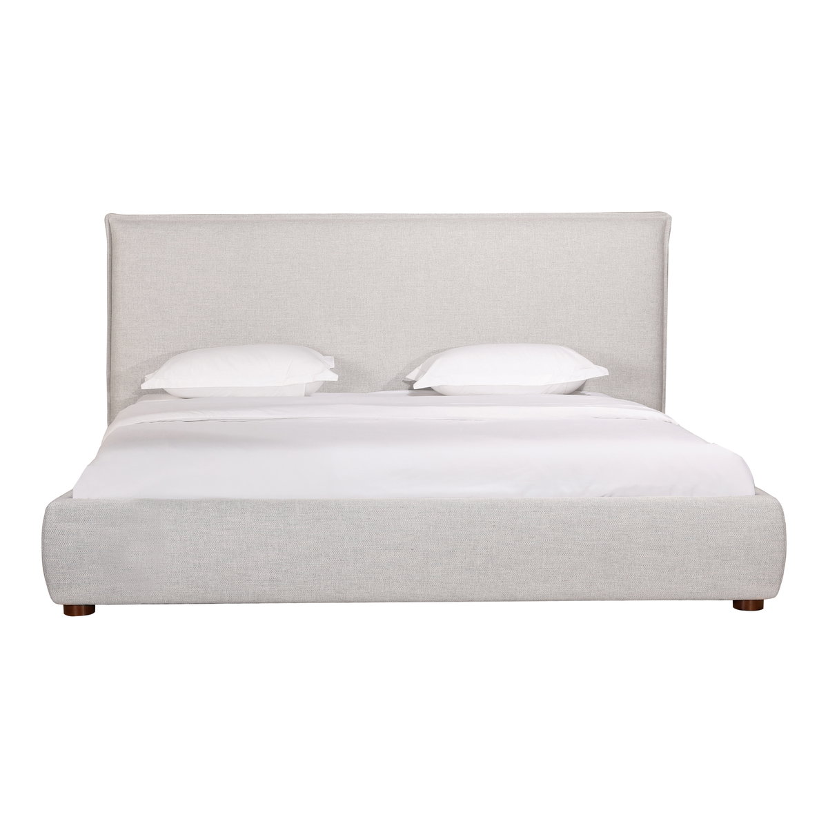 Luzon King Bed Light Grey, by Moe's Home, 85.5" width x 45.5" height x 88.5" depth View 3