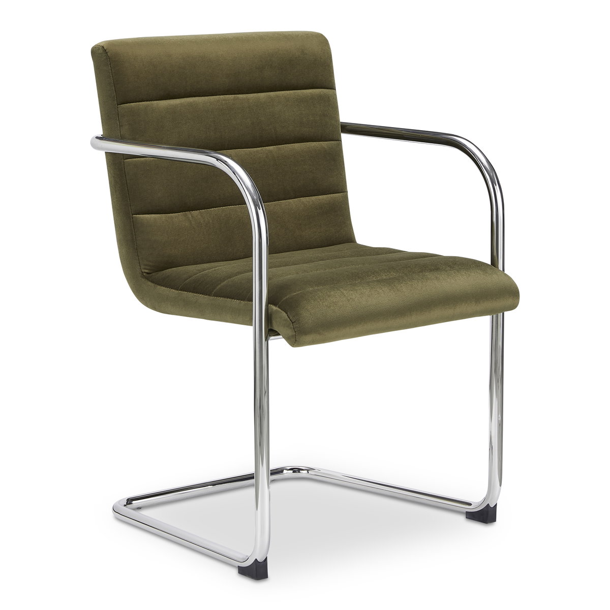 Pedro Dining Chair Green Mohair Set Of Two, by Moe's Home, 21.7" width x 33.5" height x 23" depth View 2
