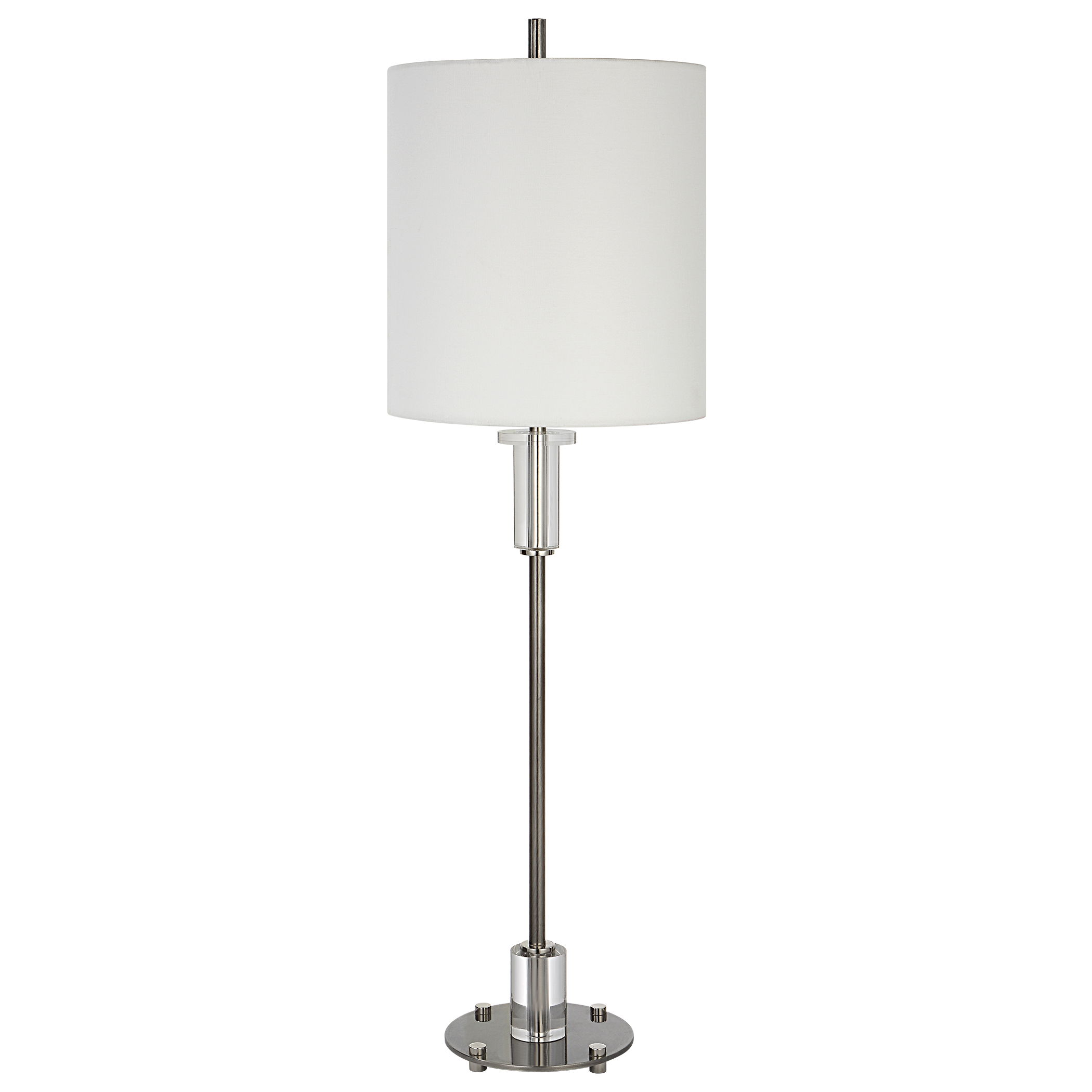 Aurelia Steel Buffet Lamp large image 