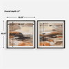 Cinnamon Shore Framed Prints Set/2, Art by Uttermost, 35.25" width x 35.25" height x 2.5" depth thumbnail 3