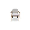 Norrie Dining Chair Cream, by Moe's Home, 24.41" width x 33.46" height x 24.41" depth thumbnail 1