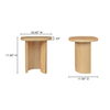 Louise Accent Table Natural, Side & End Table by Moe's Home, 18" width x 17" height x 17" depth thumbnail 10