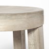 Brahma 26' Total Height White Washed Wood Stool thumbnail 5