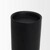 Qamra Medium Black Metal Pillar Candle Holder, Candles & Candle Holder by Mercana, 3.5" length x 3.5" width x 11" height thumbnail 5