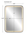 Crofton Lighted Black Vanity Mirror thumbnail 2
