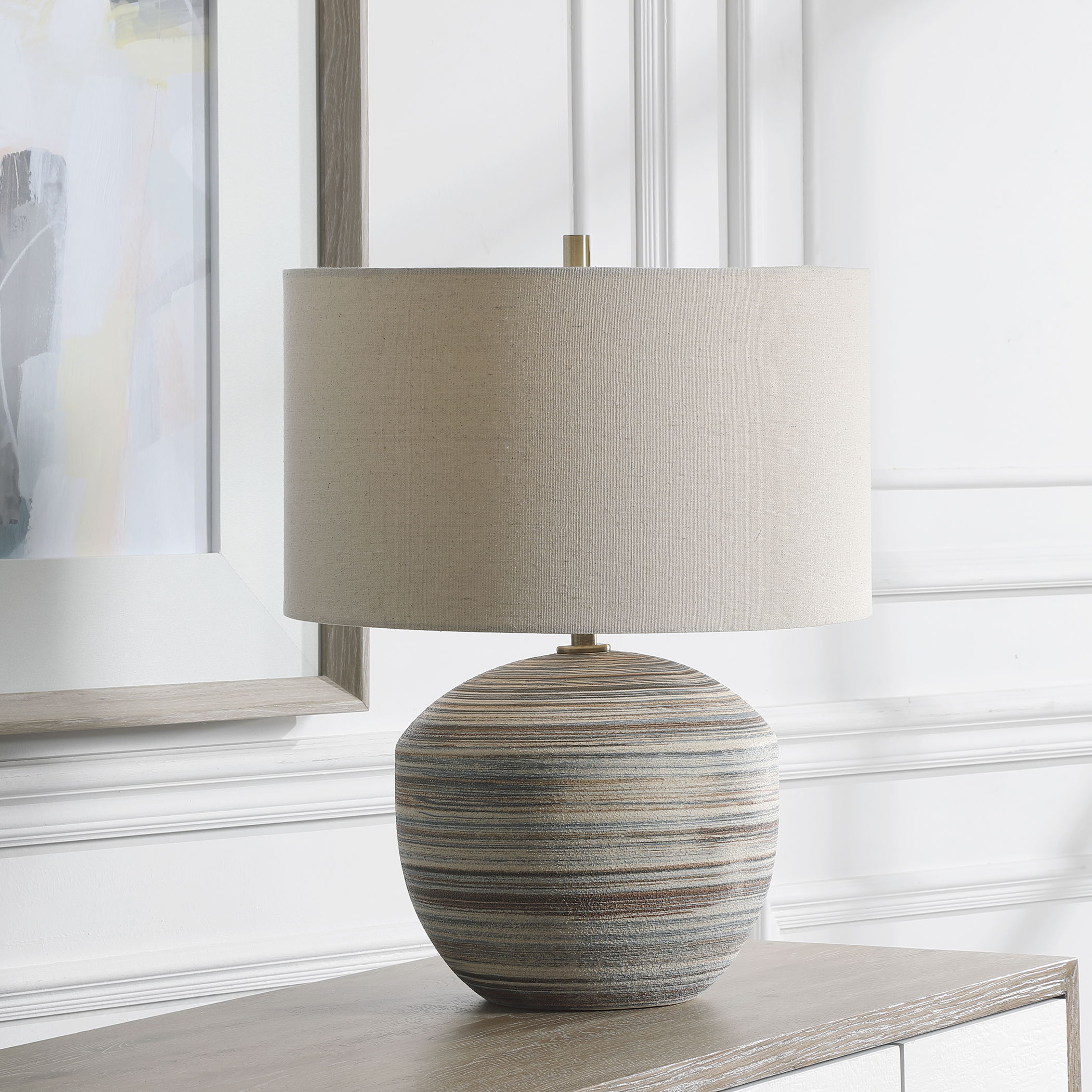 Prospect Striped Accent Lamp large image 