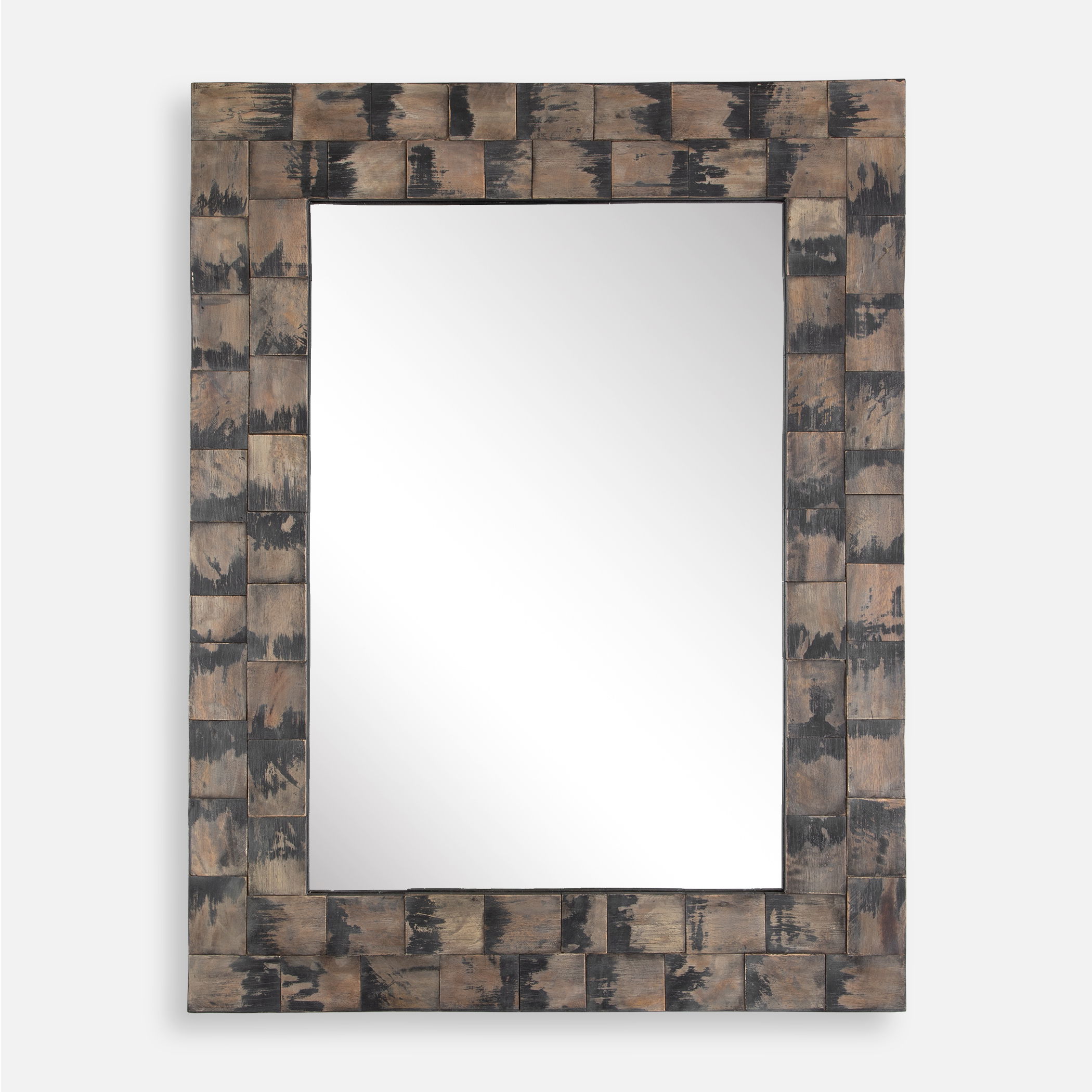 Burke Wooden Mirror, by Uttermost, 35.5" width x 47.5" height x 2" depth View 1