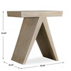 Pruitt Modern Accent Table, Side & End Table by Uttermost, 22.25" width x 24.25" height x 15.75" depth thumbnail 3