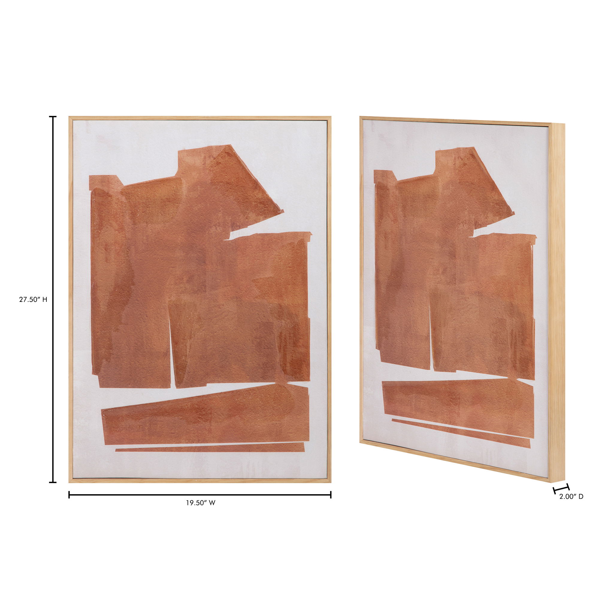 Cici 2 Framed Painting, by Moe's Home, 19.5" width x 27.5" height x 2" depth View 6