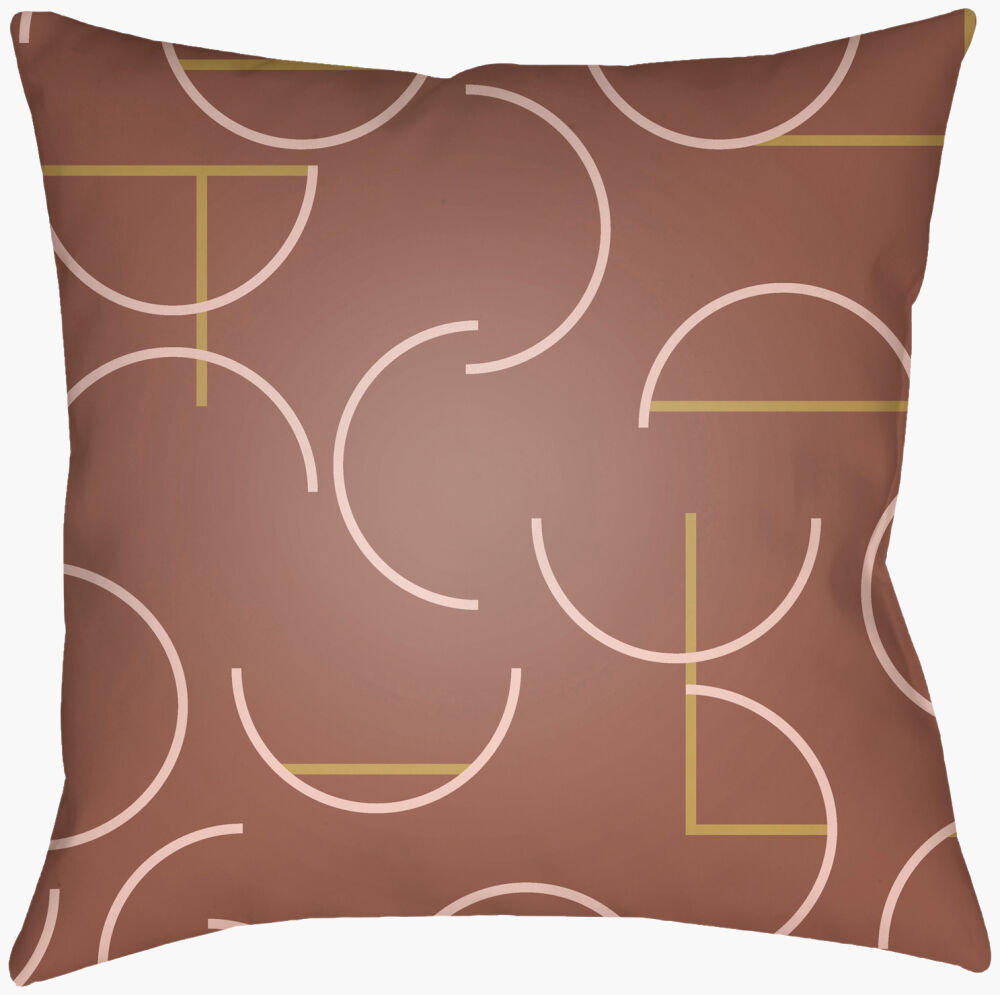 Modern Circles Accent Pillow, Decorative Pillow by Surya, 16" length x 16" width