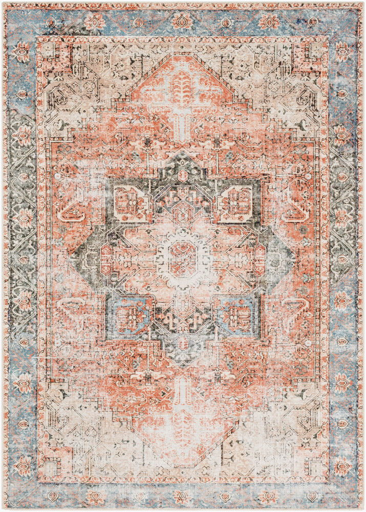 Amelie Machine Woven Rug, by Surya, 7'2.61" length x 5'2.99" width