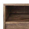 Glenn IV Dark Brown Wood with Black Iron Frame Media Console with Storage, TV Stand for TV up to 71' thumbnail 8
