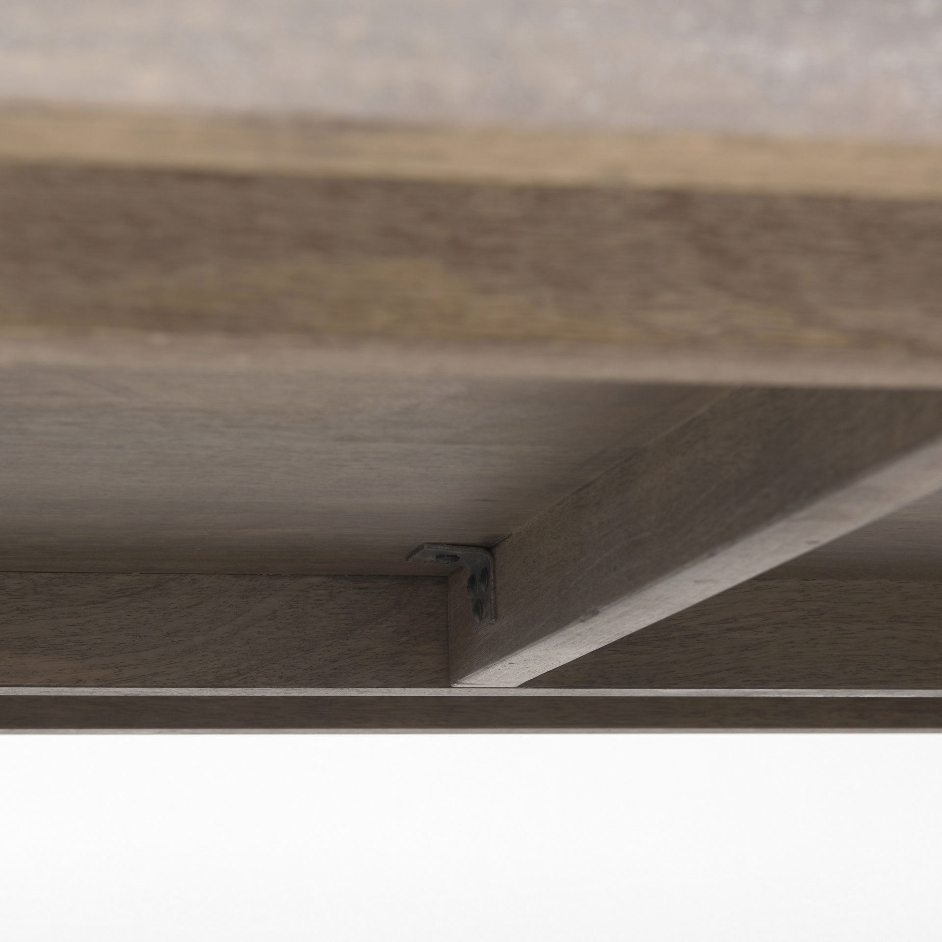 Elaine 59x36 Brown Solid Wood Top & Base Coffee Table, by Mercana, 59" length x 36" width x 16" height View 10