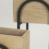 Jadine Set of 2  Beige Wood with Black Metal Arch Frames, Planter by Mercana, 15" length x 12" width x 29.5" height thumbnail 9